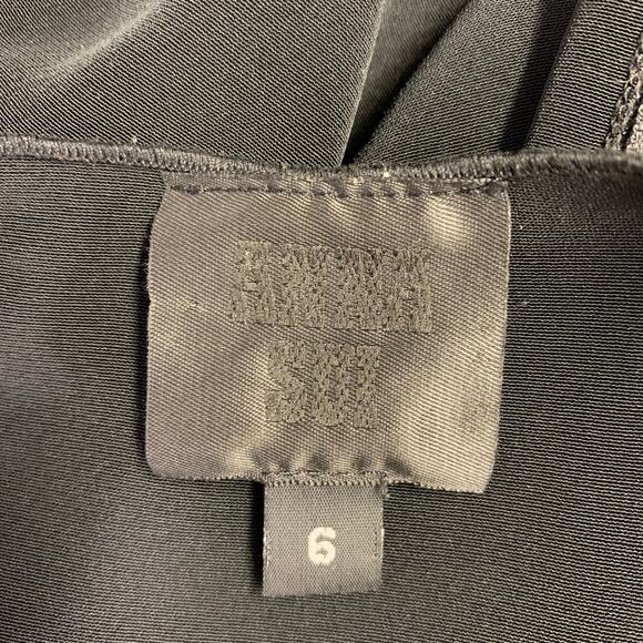 ANNA SUI Size 6 Black Polyester Mixed Fabrics Short Sleeve Cocktail Dress - Picture 8 of 10